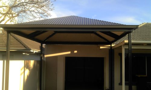 hip roof patio